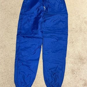 Royal Blue Nylon hockey/soccer/football/lacrosse/basketball warm up pants
